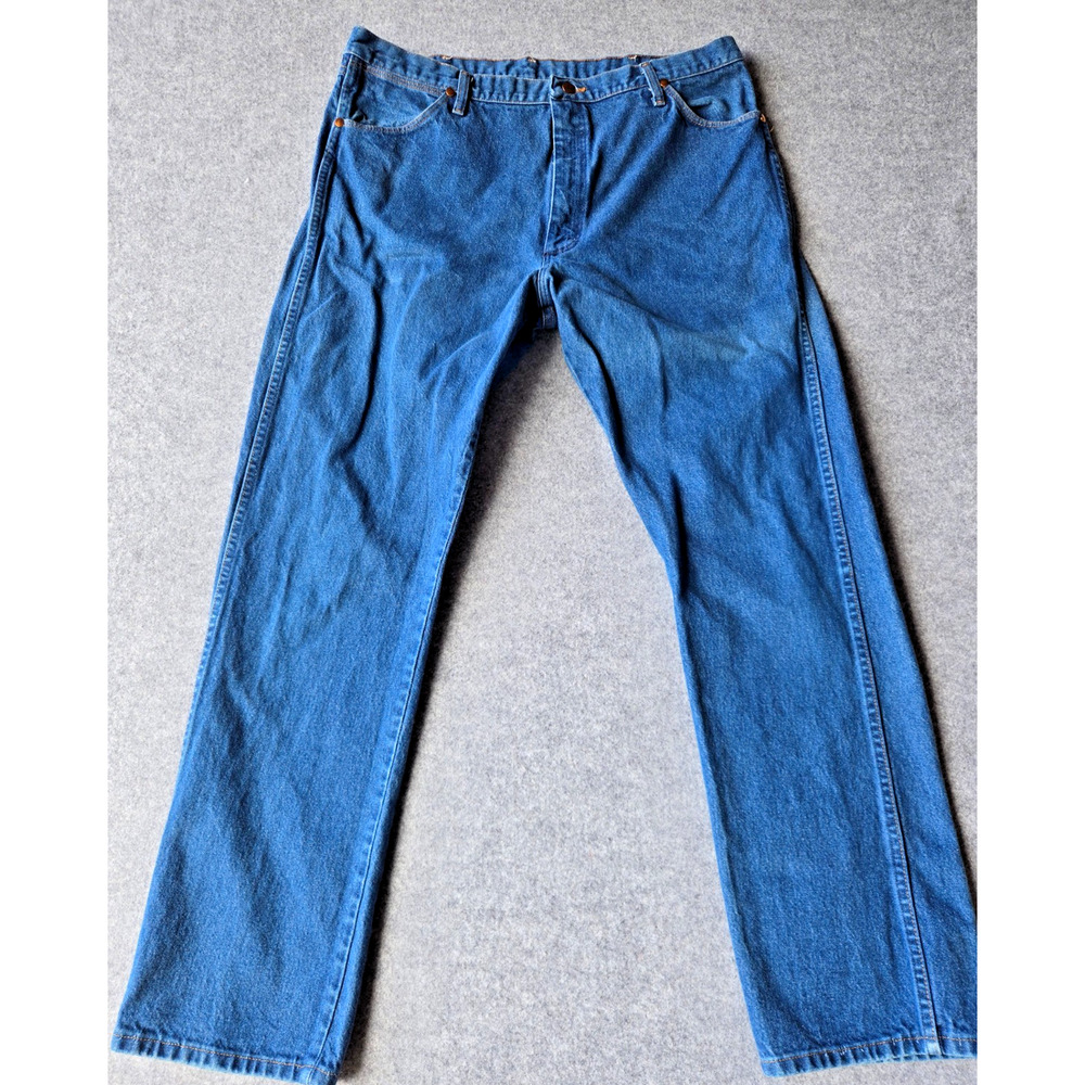 Wrangler Jeans Men's Cowboy Cut Original Fit 13MWZ Blue 38x32 100% Cotton